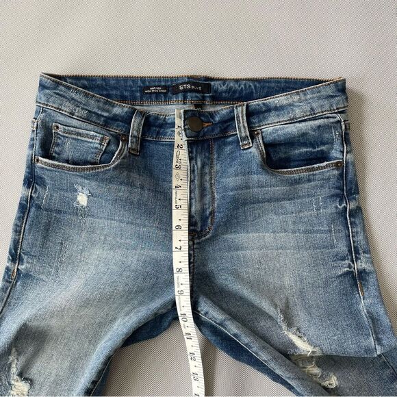 STS Blue Harper High Rise Crop Distressed Denim Jeans Women’s Size 27 - Picture 5 of 11